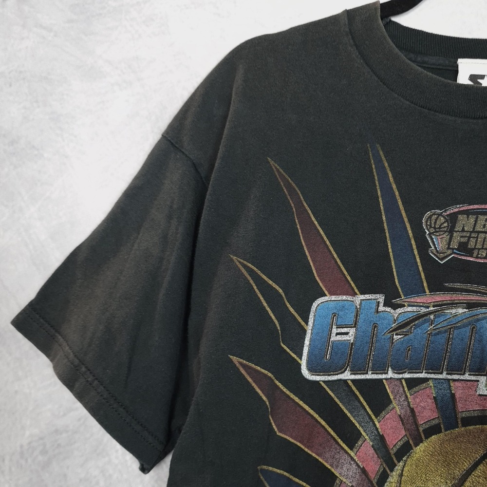 Vintage Chicago Bulls Shirt Mens XL Black NBA Basketball Finals 1998 Starter 90s - Picture 4 of 16